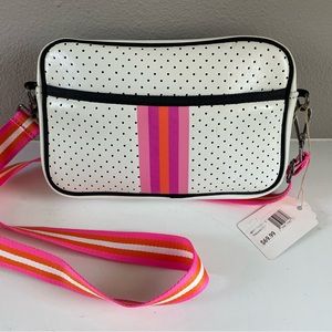 White crossbody purse